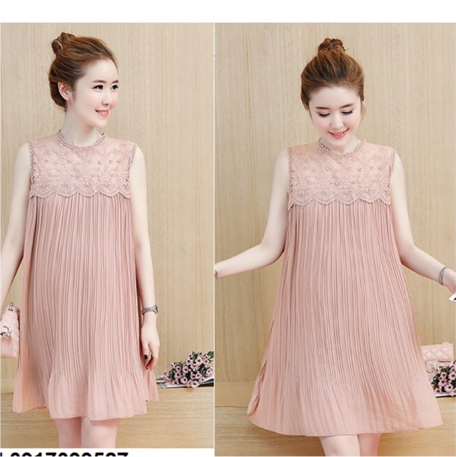 Đầm bầu phối ren dập ly