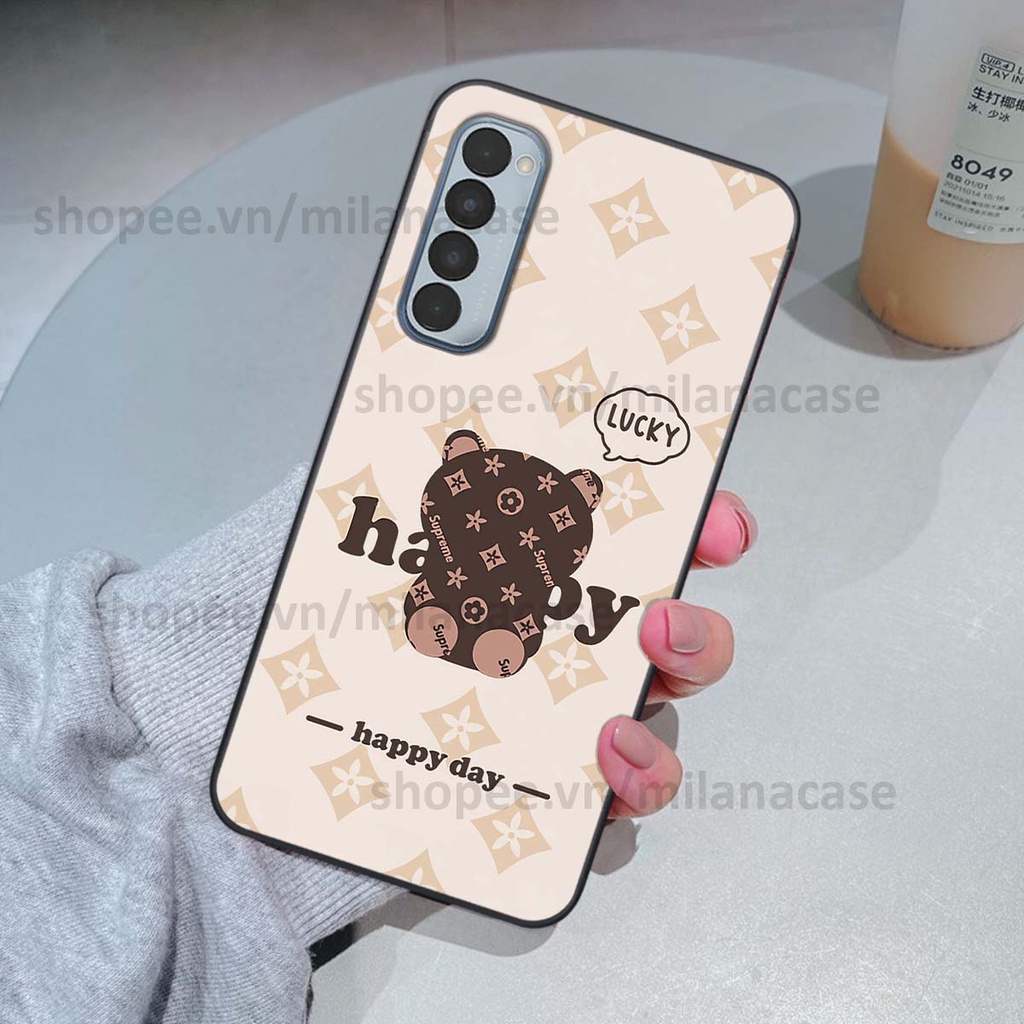 Ốp Oppo Reno4 /  Reno4 Pro / Reno 4 gấu be@rBrick gấu Teddy Kaws siêu đẹp, phong cách, cá tính