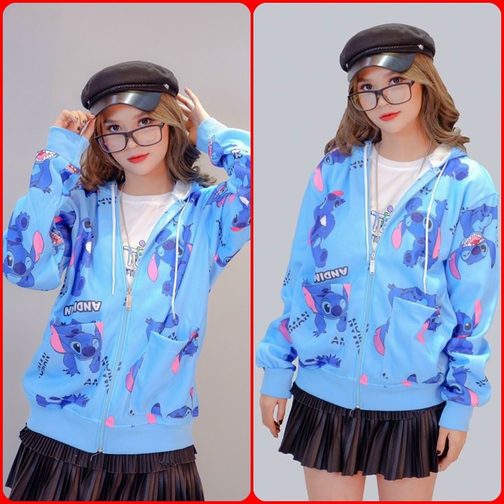 ÁO KHOÁC HOODIE NỈ NGOẠI 3D (HD1920 - Dây Kéo)