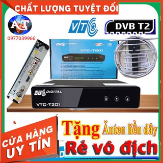 [Tặng Anten] Đầu Thu kỹ Thuật Số,Đầu Thu Mặt Đất VTC T201