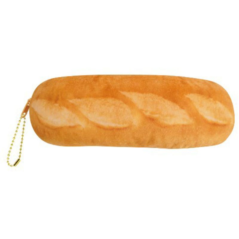 Túi Đựng Bút Hình Bánh Mì Pháp Hoạt Hình Sức Chứa Lớn