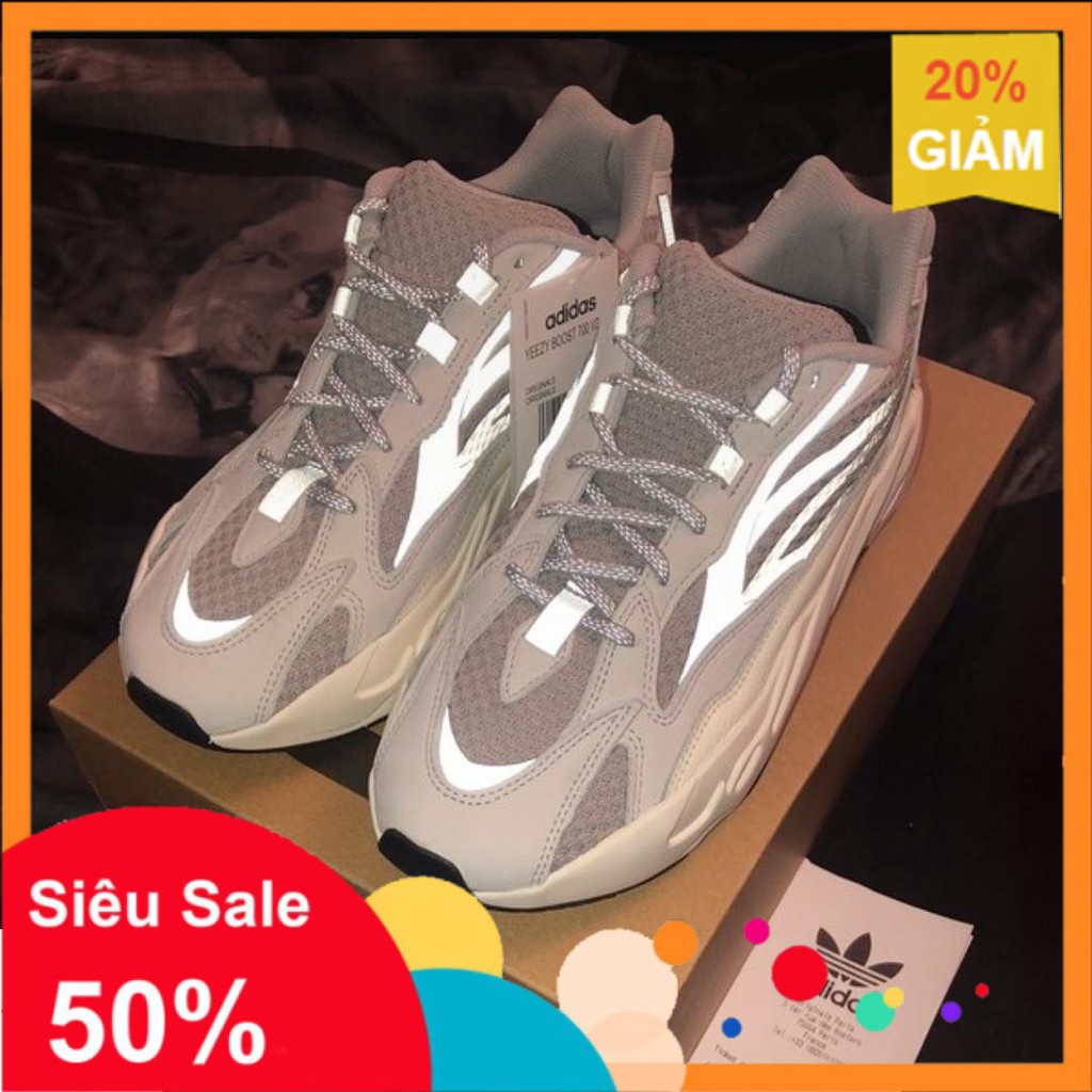 XẢ LV-NEW ⚡ [XẢ KHO] (CỰC HOT) giày thể thao YEEZY 700 V2 STATIC trắng xám [ĐEP CHUẨN ] 🔥 ✔️ : 🔥 XIÊU RẺ " $ # ,