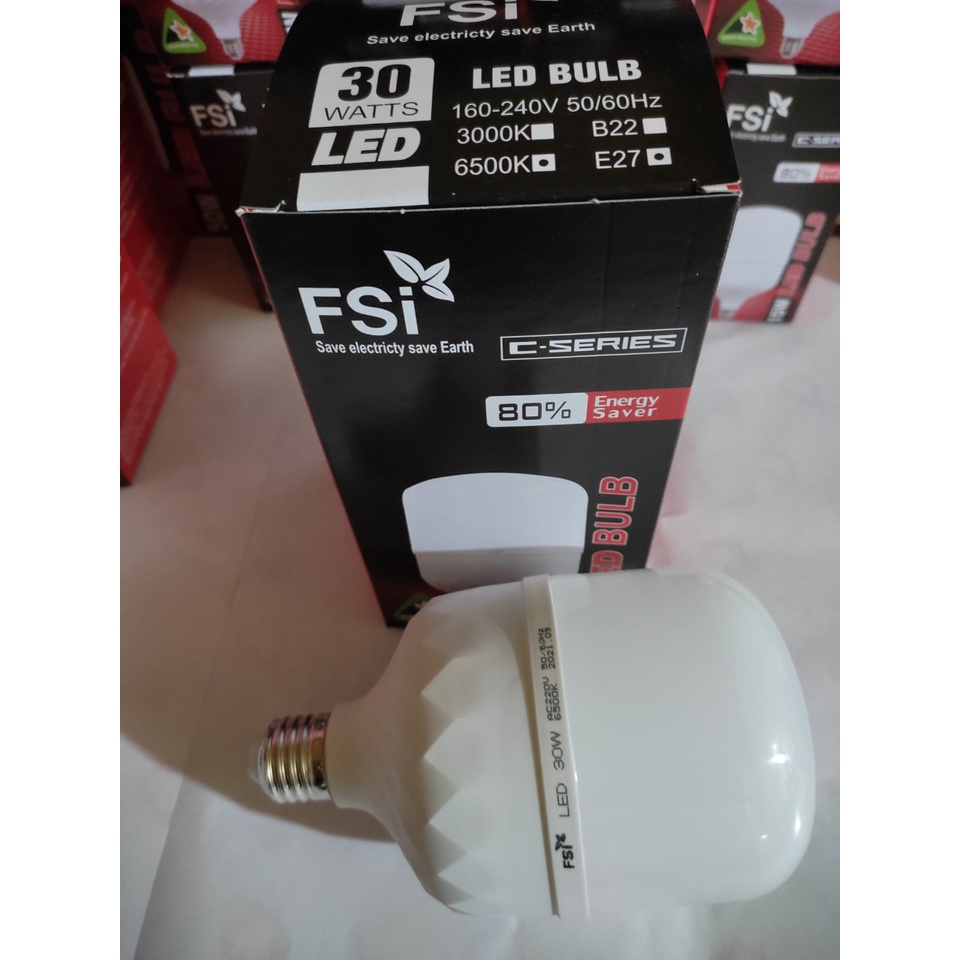 Bóng đèn LED trụ 10w 15w 20w 30w 40w  50w 60w FSI tiết kiệm điện siêu sáng ánh sáng trắng vàng,ledhalinh