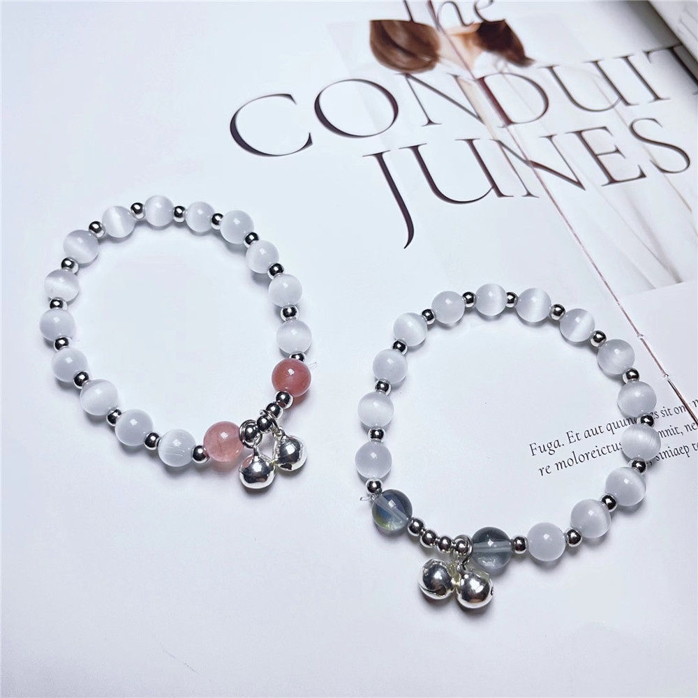 Vòng Tay May Mắn Yanqueens  Đính Đá Opal Thời Trang Cho Cặp Đôi