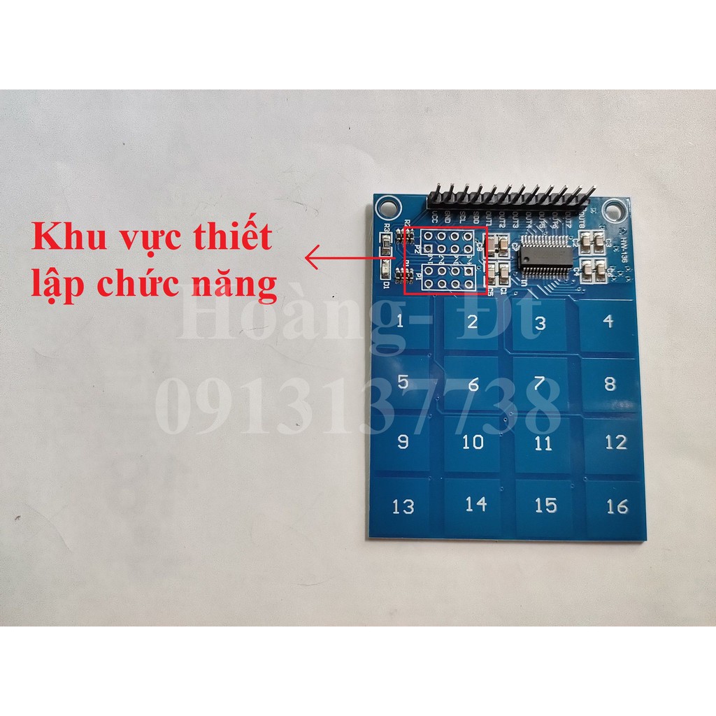 Module cảm ứng chạm tay 16 kênh