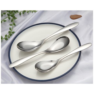 Muỗng ăn cơm phở inox 304 cao cấp sáng bóng có 3 kích thước