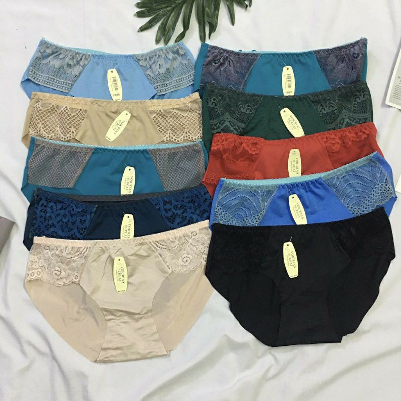 Quần lót nữ su ren đẹp, mềm mại, quần Chip Thái thông hơi co giãn mềm mịn sexy
