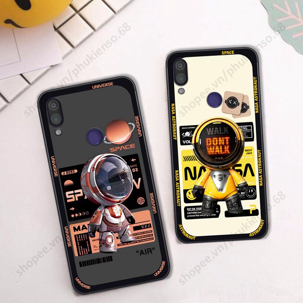 Ốp lưng Xiaomi Redmi Note 7 hình người máy, robot nasa đáng yêu dễ thương
