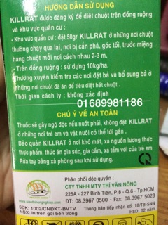 Thuốc diệt chuột Killrat