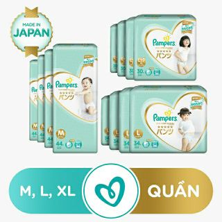 Tã quần pampers nhật bản m44/ l34/ xl30