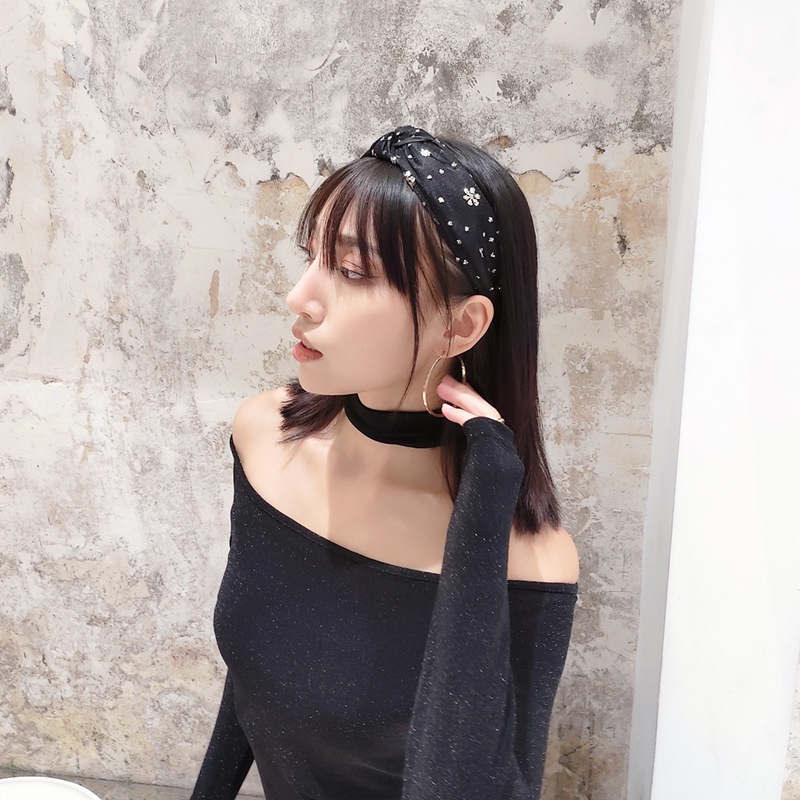 Băng Đô Vải Lưới Đính Kim Sa Thời Trang Dành Cho Nữ