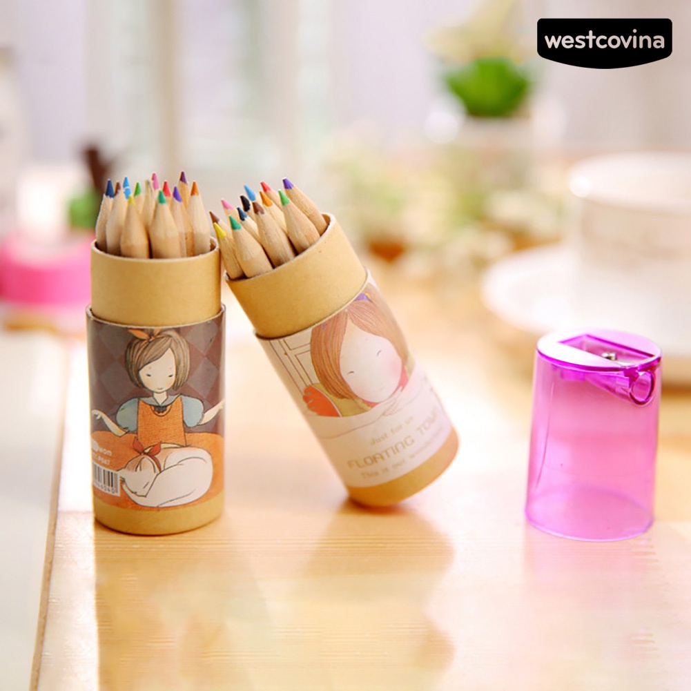 [Hot]✍Bộ 12 Bút Chì Màu Vẽ Tranh Chuyên Dụng