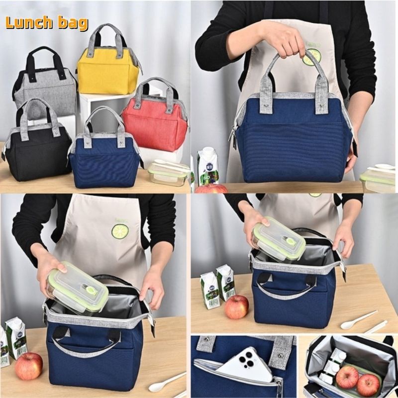 Túi Cách Nhiệt Hộp Cơm Cầm Tay Gói Cách Nhiệt Bữa Trưa Túi Đựng Thức Ăn Trưa Cách Nhiệt Túi Giữ Nhiệt Túi Ăn Trưa Tote Túi Xách Túi Du Lịch Dã Ngoại