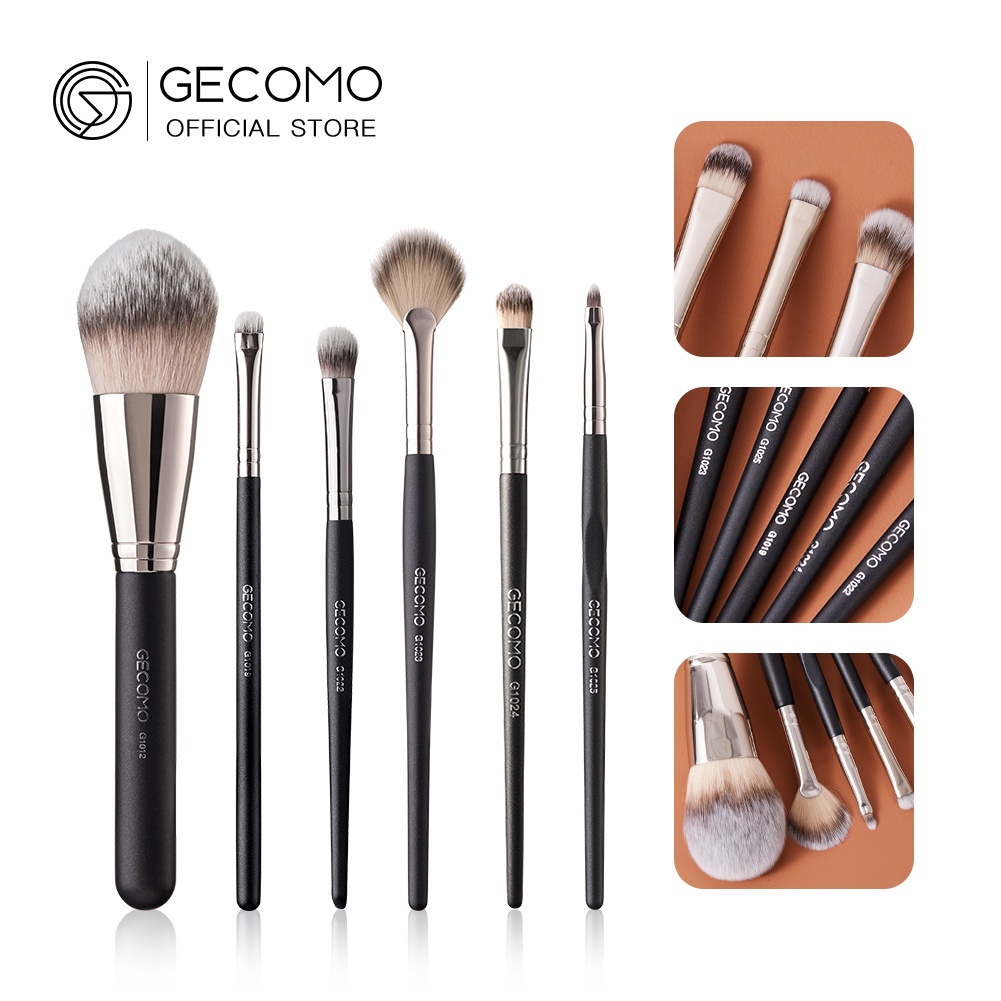 Bộ 6 cọ trang điểm GECOMO đa năng chất lượng