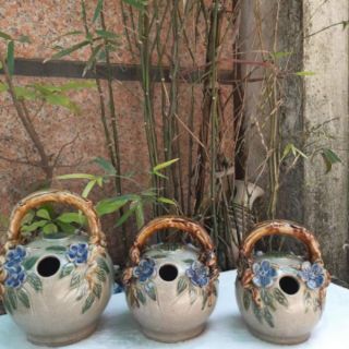 Bình vôi men rạn bát tràng