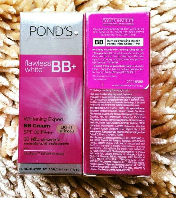 Kem Nền Che BB Cream Pond'S Và Kem Pond Dưỡng Trắng Toàn Diện