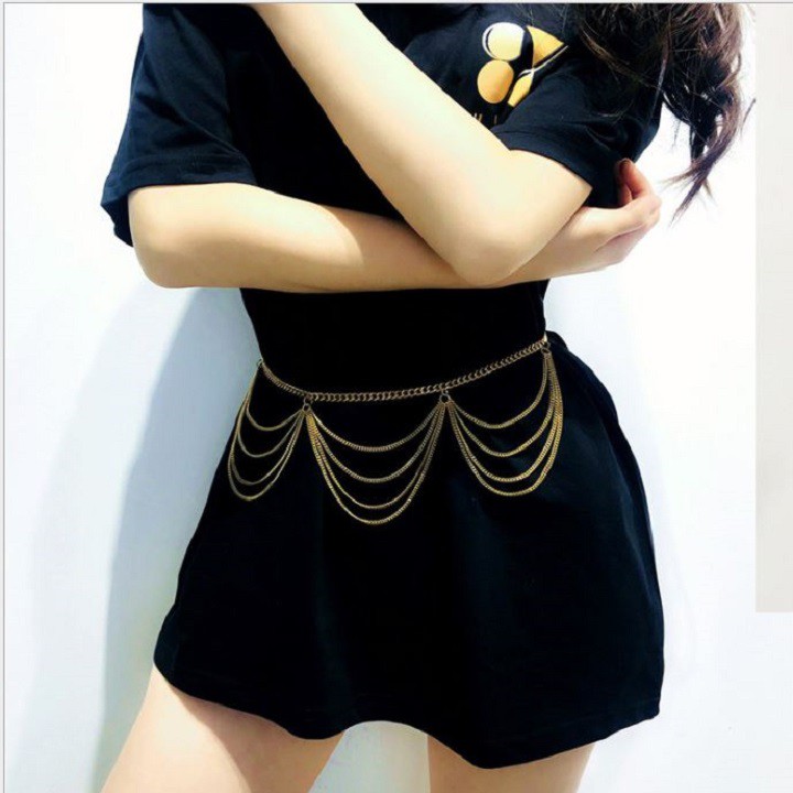 Đai váy nịt lưng kết xích công chúa