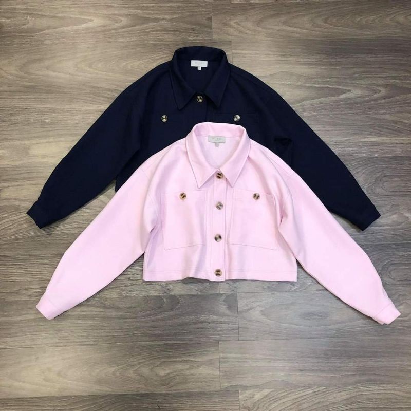 Áo khoác bố Hobbs croptop