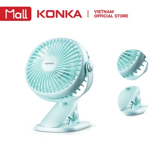 Quạt Mini Kẹp Bàn Sạc USB Thời Trang Dành Cho Văn Phòng KONKA
