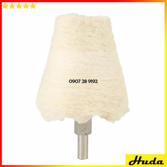 Chổi đánh bóng kim loại ⚡️FREESHIP⚡️ Đầu vải đánh bóng kim loại inox gắn máy khoan