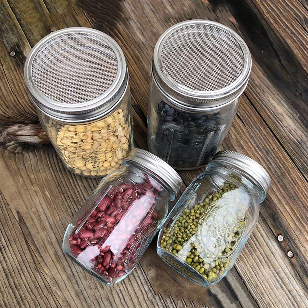 Nắp Lưới Bằng Thép Không Gỉ Cho Chậu Trồng Cây Mason Jar