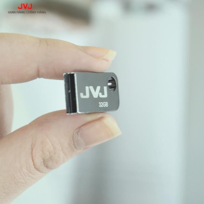 USB 64Gb/32Gb/16Gb 2.0 JVJ FLASH S2 siêu nhỏ vỏ kim loại -  tốc độ 100MB/s chống nước chống nhiệt, Móc khóa