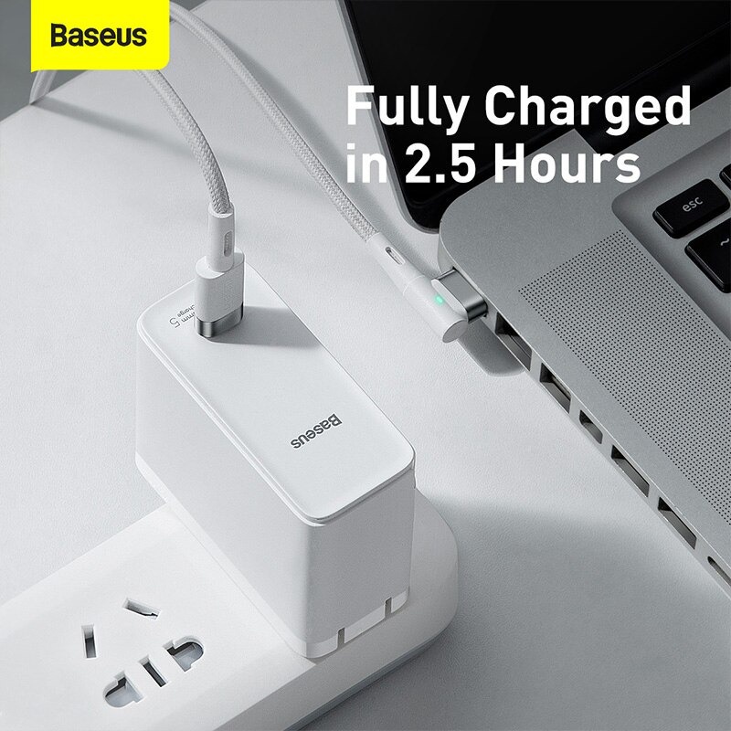 Baseus -BaseusMall VN Cáp sạc từ tính Baseus Type C Cho Macbook Laptop 60W