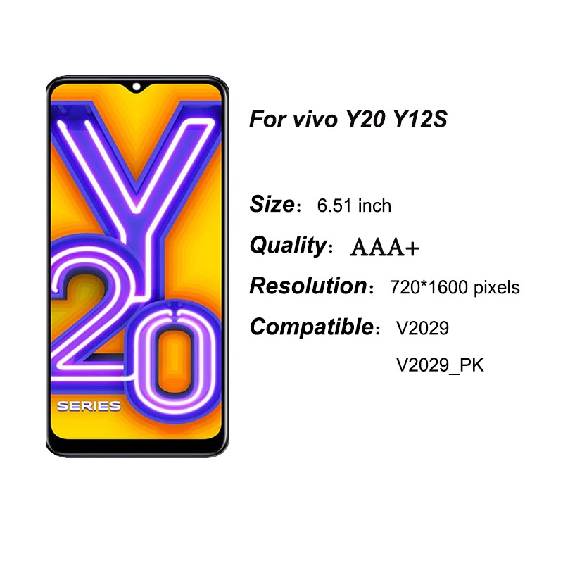 Màn Hình Vivo Y20 LCD Y12S Y12S LCD Cảm Ứng Thay Thế Cho