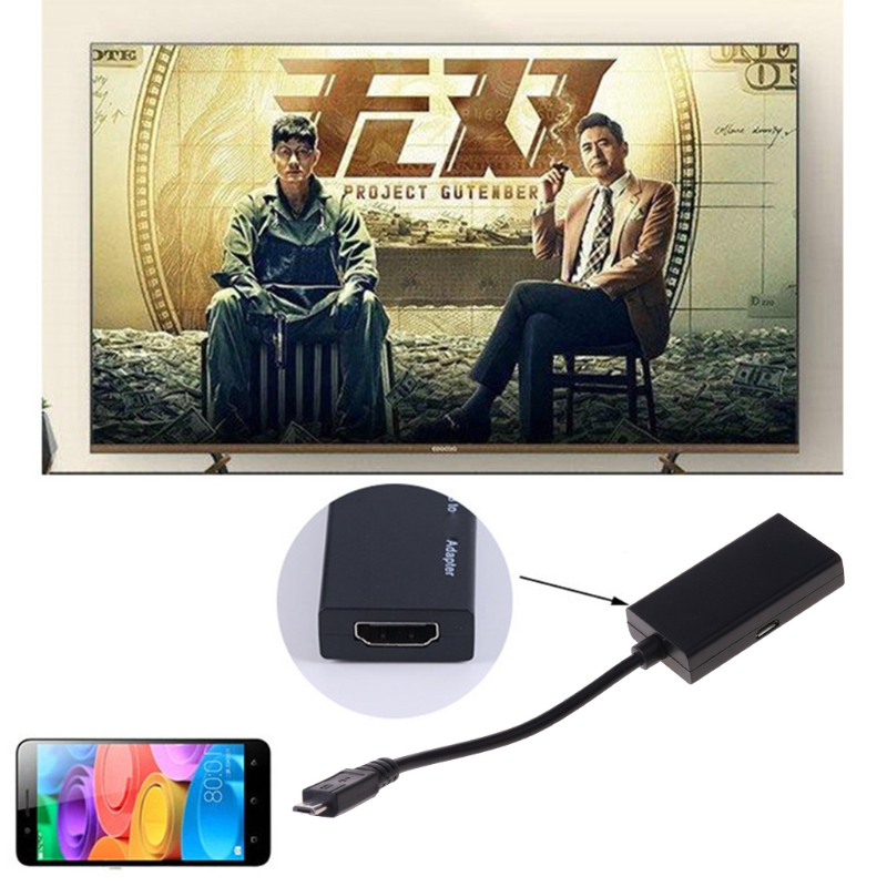 Cáp Chuyển Đổi 5 Pin Micro Usb 1080p Hdtv Mhl Sang Hdmi-Compatible Cho Samsung Galaxy S4 S3 Note2