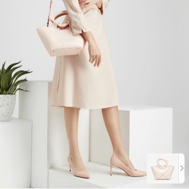 Giày Nữ Cao Gót Mũi Nhọn 7CM - MÃ XKC12