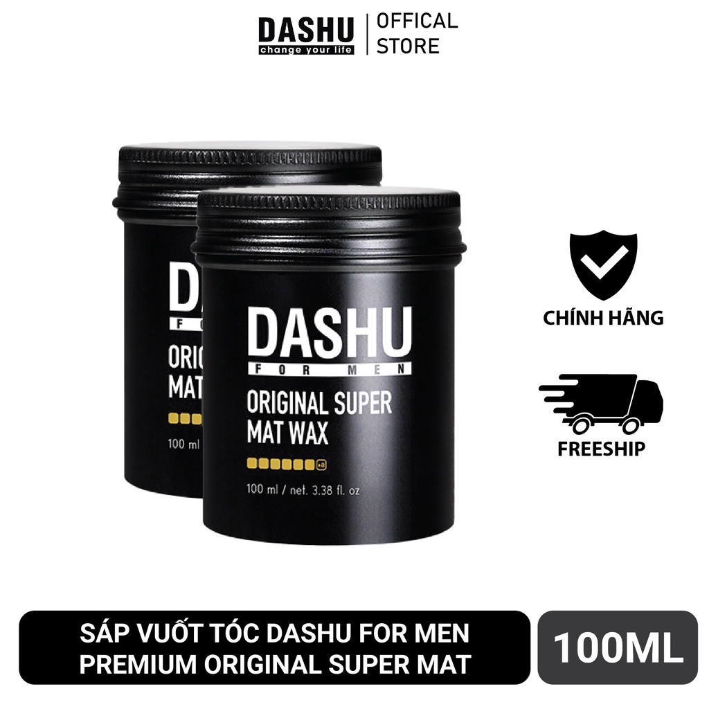 Sáp vuốt tóc Dashu For Men Premium Original Super Mat 100ml