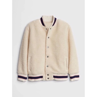 Áo Bomber Bé Trai & Bé Gái Lông Cừu Be G