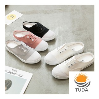 Giầy mọi lười thể thao hở gót (sục vải) giầy slip on vải nữ Hàn Quốc cao cấp  giá rẻ 317 GVNU02