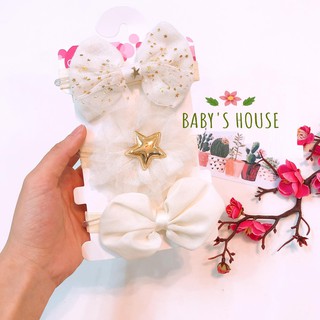 Set 3 băng đô voan cho bé -  4 mẫu