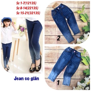 Quần jean dài bé gái