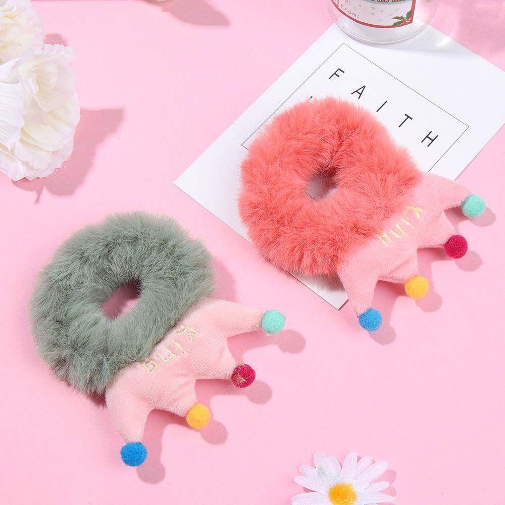 Dây Buộc Tóc Hình Vương Miện Màu Sắc Ngọt Ngào 15H Xinh Xắn Cho Nữ
