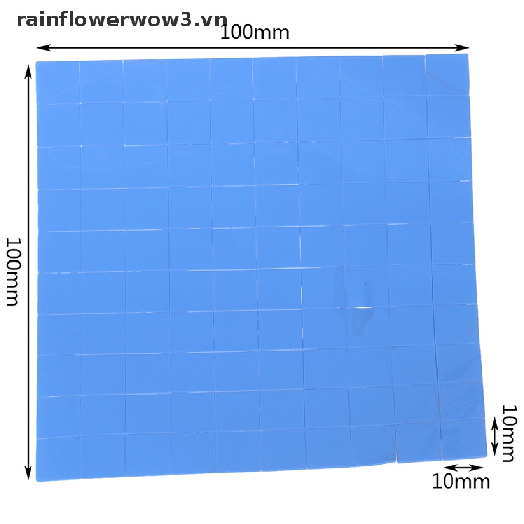 Bộ 100 Miếng Tản Nhiệt Bằng Silicon Kích Thước 10X10X0.5Mm Chuyên Dụng Cho GPU