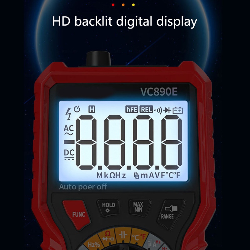 Vôn Kế Kỹ Thuật Số Cho w / H-D Backlight AC / for DC