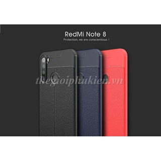 Ốp lưng Xiaomi Redmi Note 8 / NOTE 8 PRO silicon giả da Auto Focus