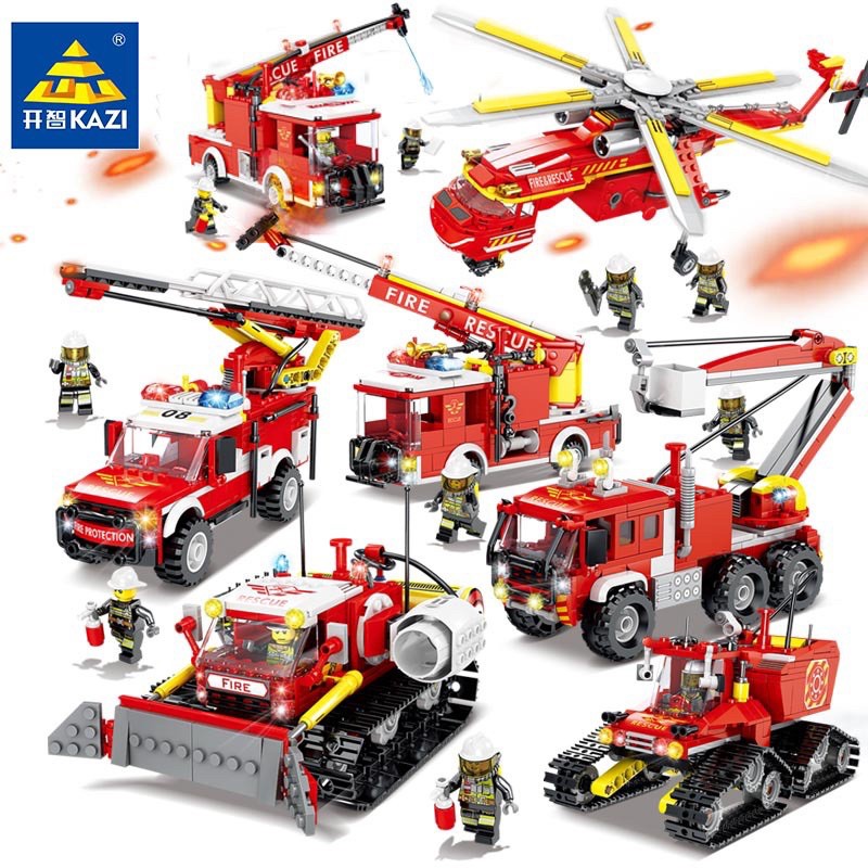 Lego non xếp hình máy bay chữa cháy - xếp hình lắp ráp máy bay 352pcs