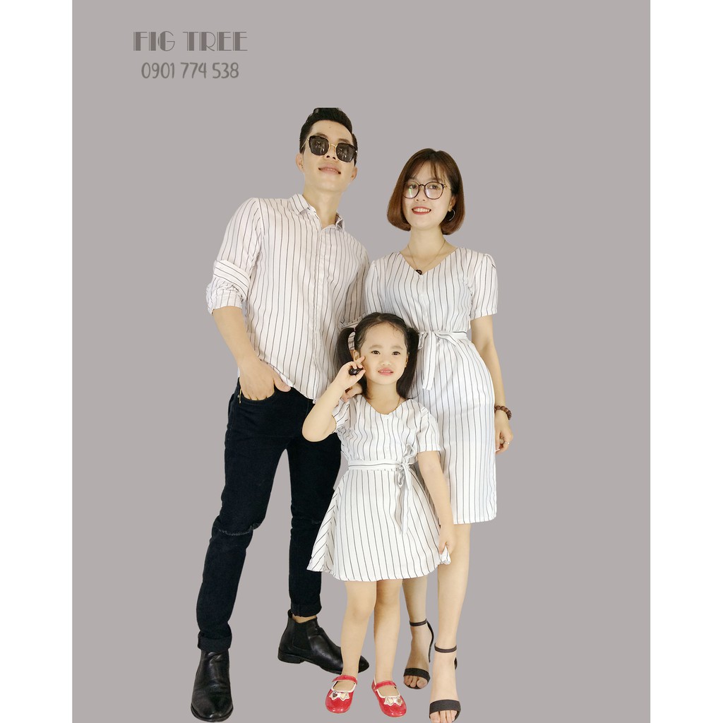 SÉT GIA ĐÌNH 145B ( SỌC TRẮNG) SIÊU ẤN TƯỢNG