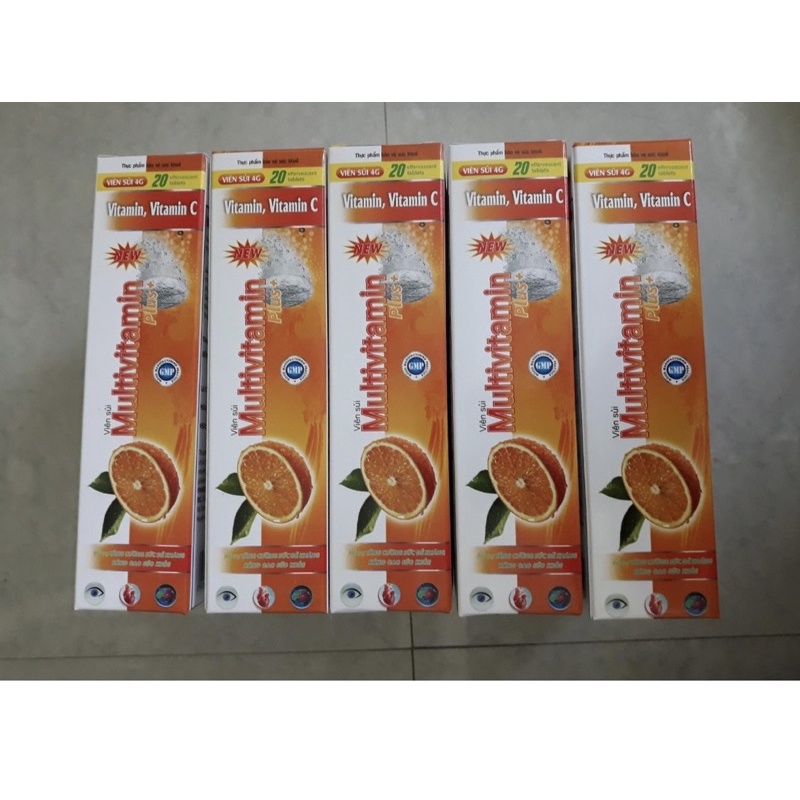 Viên C sủi bổ sung Vitamin C tăng sức đề kháng, Multivitamin sủi thơm ngon dễ uống - Hàng chính hãng