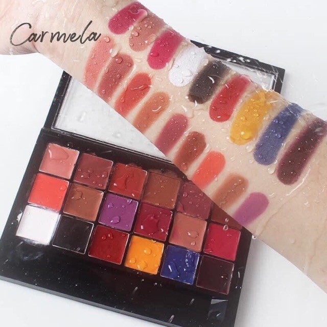 BẢNG SON 18 MÀU CARMELA - BẢNG DUPE HOÀN HẢO CỦA BẢNG SON ANASTASIA