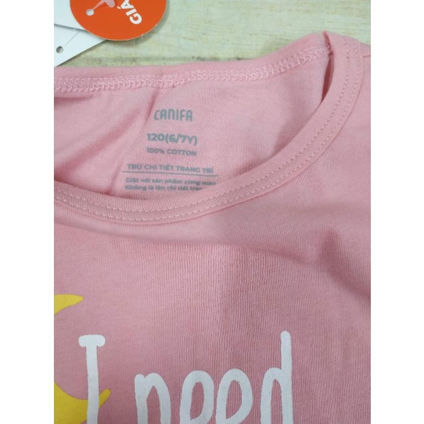 Bộ cotton mặc nhà bé gái Canifa