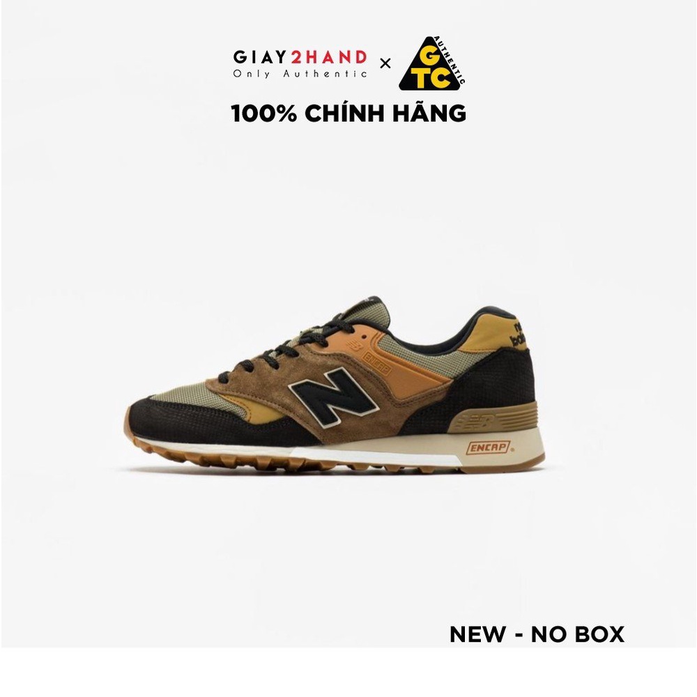 (AUTHENTIC 100%) Giày Sneaker Thể Thao NEW BALANCE M 577 COB &quot;MADE IN UK&quot; TAN/BLACK - M577COB - NEW 100% FULLBOX