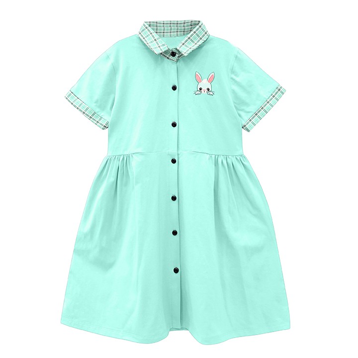 Váy Bé Gái Tay Ngắn Cổ Bẻ 14-38 kg MEEJENA 100% COTTON - 1883