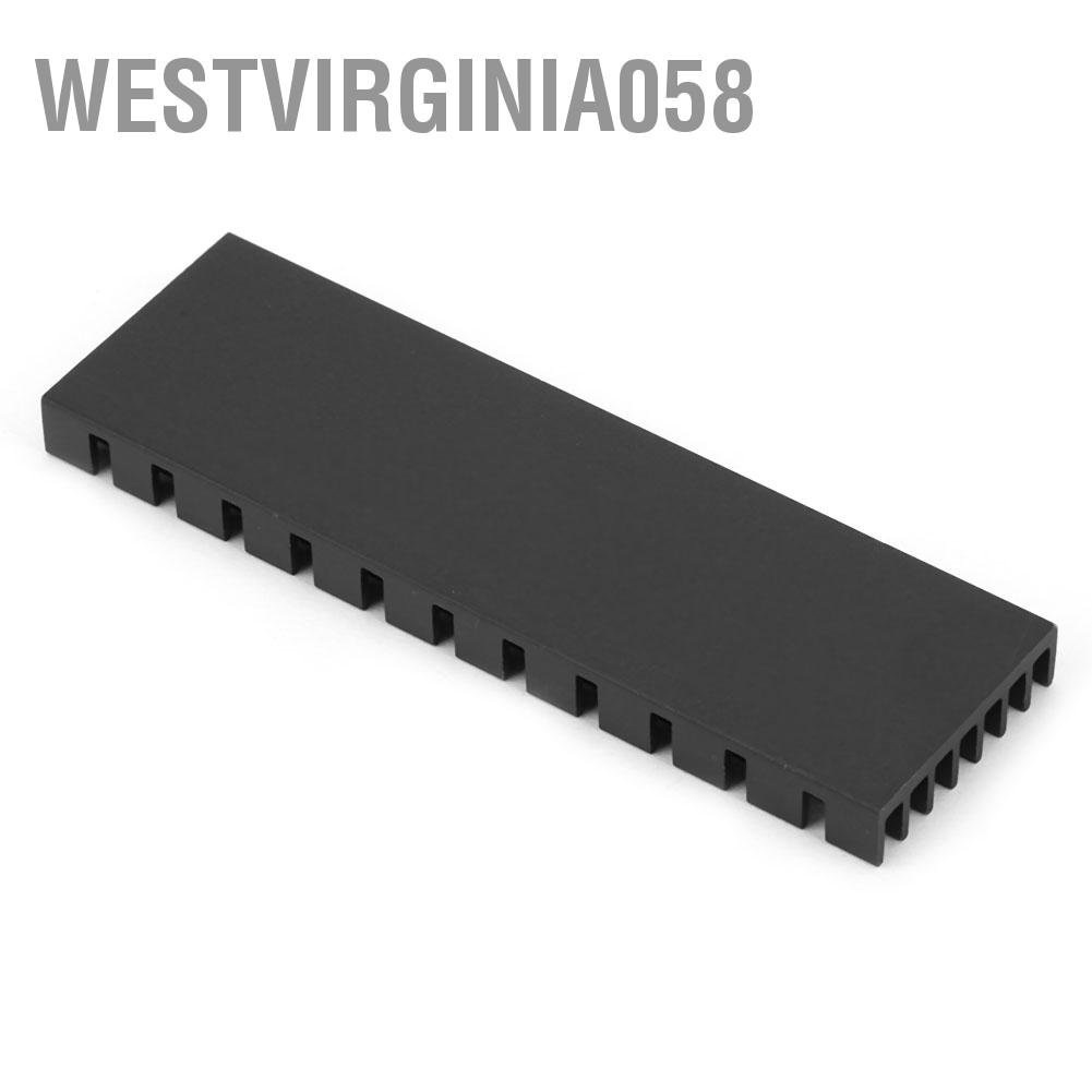 Westvirginia058 Westvirginia058 10pcs M2-3(P22*6*70-B) Aluminum Heat Sink Heatsink Fit for M.2 2280 SSD