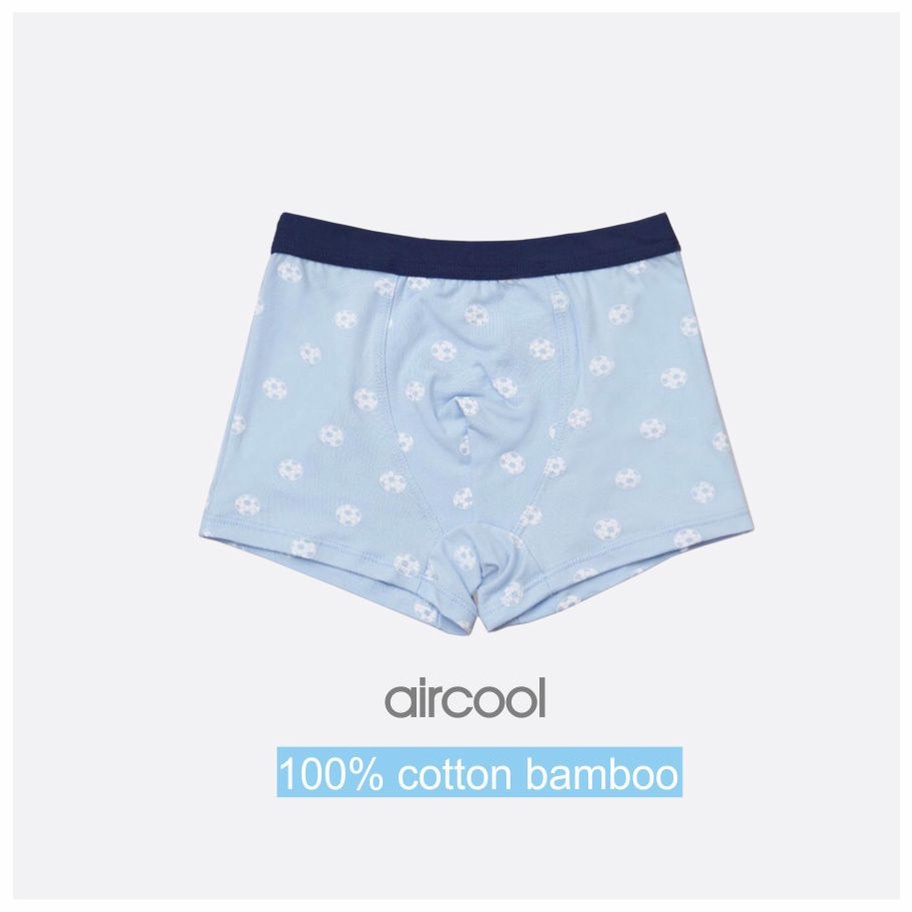 Set 2 quần chip đùi bé trai AIRCOOL dạng đùi vải sợi tre mềm mịn, thoáng mát hoạ tiết cute