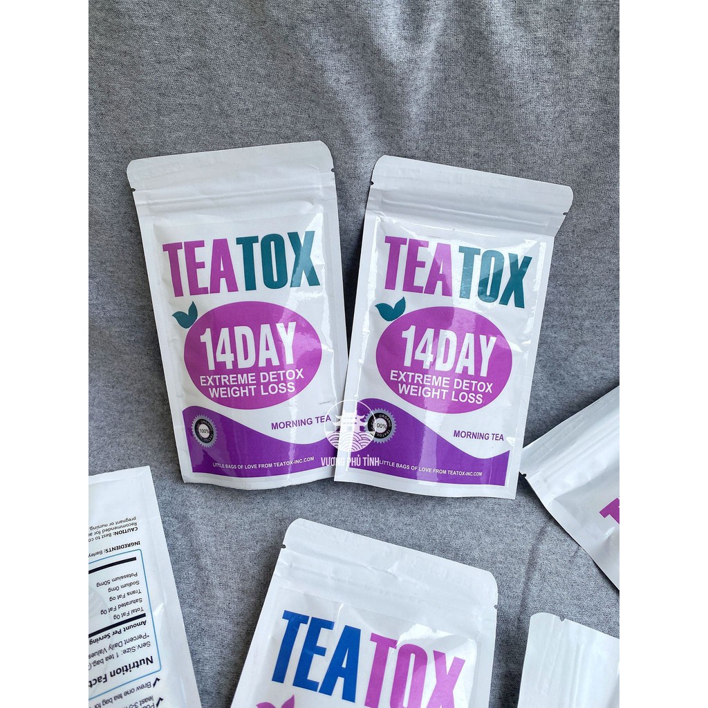 TRÀ TEATOX GIẢM CÂN 28 DAYS &amp; 14 DAYS CAO CẤP | VƯƠNG PHỦ TỈNH