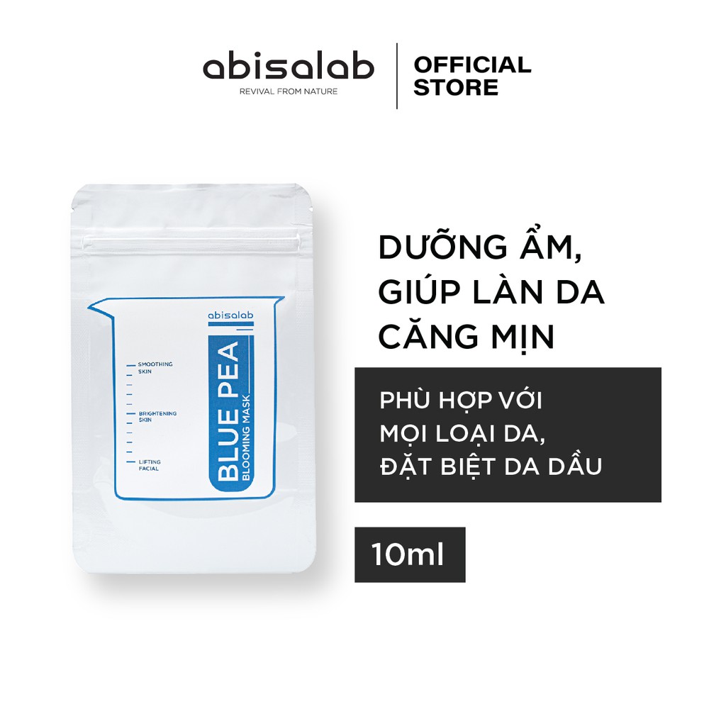 Mặt nạ trẻ hoá da Abisalab Blue Pea Blooming 5ml